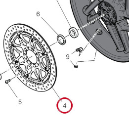 Disque frein avant 49242021A — réf. 49242021A | Ducati Store
