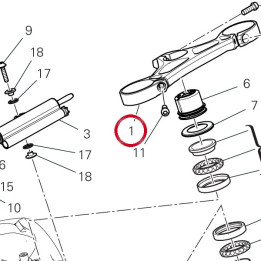 Tête de direction — réf. 34112411BA | Ducati Store