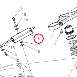 Amortisseur de direction — réf. 36420253AA | Ducati Store