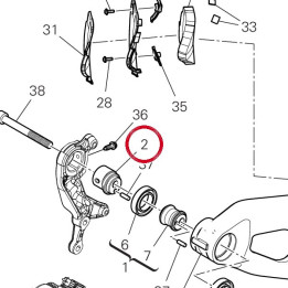 Excentrique droit — réf. 75610782AA | Ducati Store