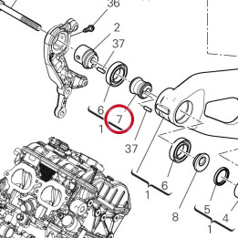 Entretoise interne — réf. 75610792AA | Ducati Store