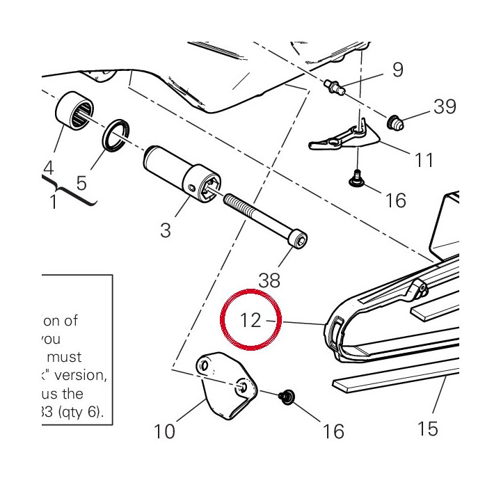 Glissiere 44713131A — réf. 44713131A | Ducati Store