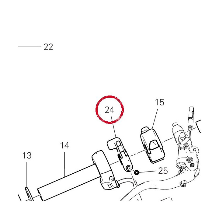 Levier de verrouillage — réf. 455P0972AA | Ducati Store