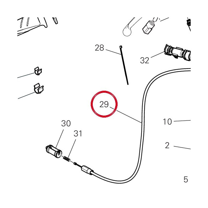 Câble bowden 73211352B — réf. 73211352B | Ducati Store