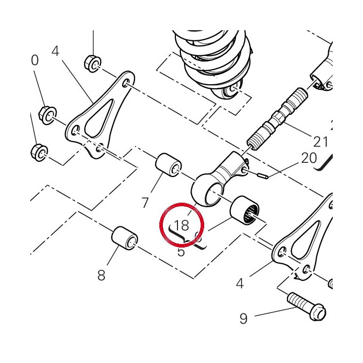 Tirant devant 37222571AA — réf. 37222571AA | Ducati Store