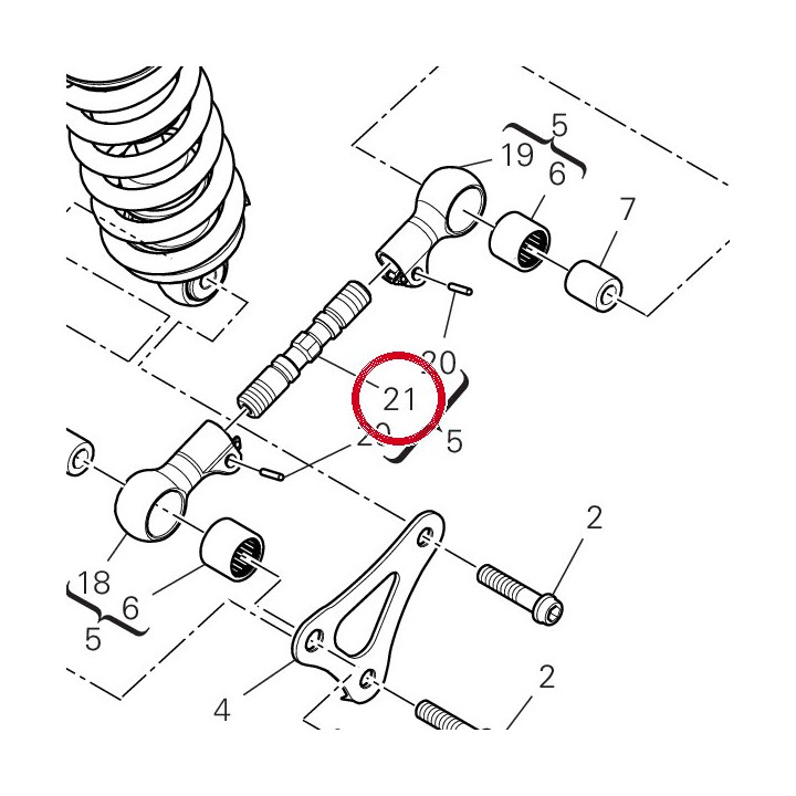 Tige 37212591AA — réf. 37212591AA | Ducati Store