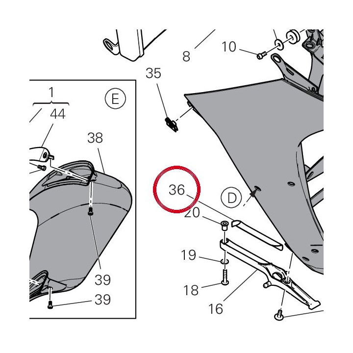 Reflechissant la chaleur — réf. 46017421A | Ducati Store