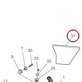 Fonoassorbente rad duct sx — réf. 48611401A | Ducati Store