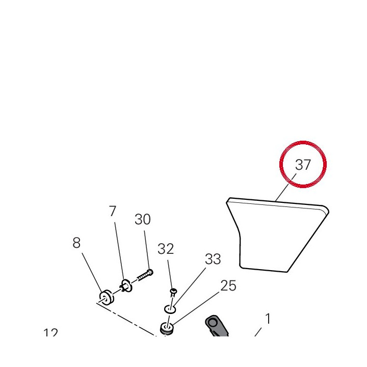 Fonoassorbente rad duct sx — réf. 48611401A | Ducati Store
