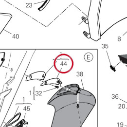 Bride supérieur gauche — réf. 8301R641A | Ducati Store
