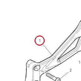 Support gauche 8291T431AA — réf. 8291T431AA | Ducati Store