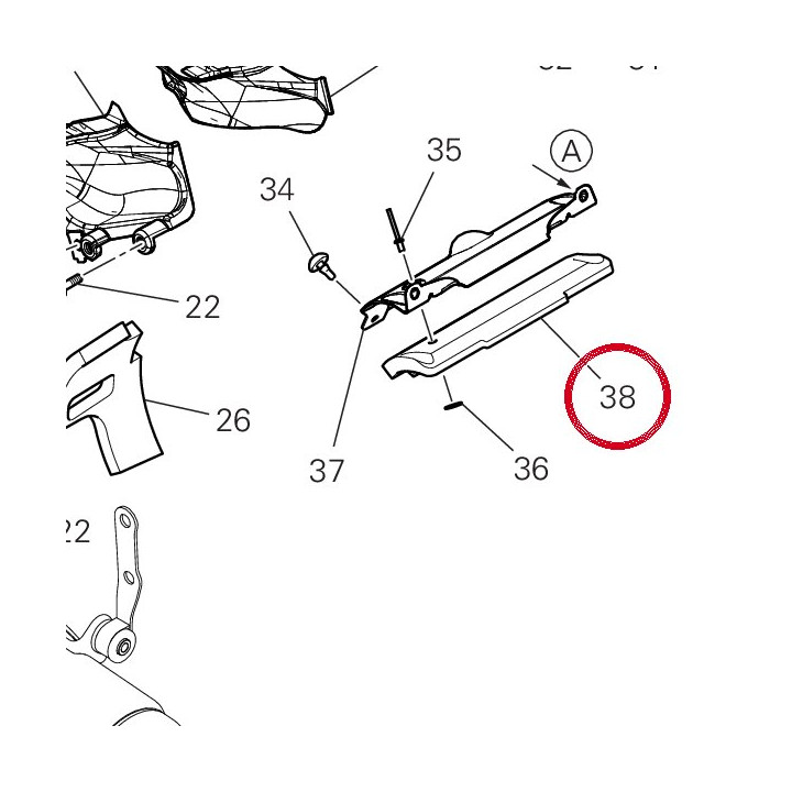 Panneau insonorisant — réf. 48611381B | Ducati Store