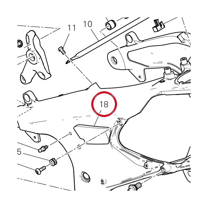Panneau insonorisant droit — réf. 48611361A | Ducati Store