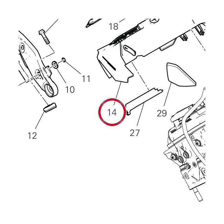 Cache culasse arrière — réf. 4601P642A | Ducati Store