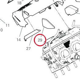 Panneau insonorisant droit — réf. 48613421A | Ducati Store