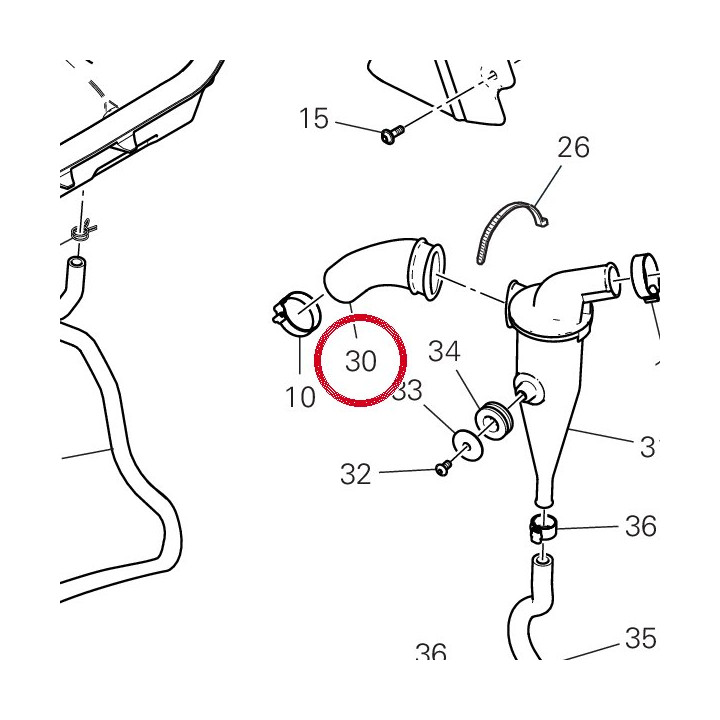 Tuyau Blow-By — réf. 87611472A | Ducati Store