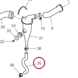 Tuyau 93310501A — réf. 93310501A | Ducati Store