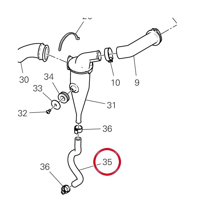 Tuyau 93310501A — réf. 93310501A | Ducati Store