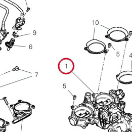 Corps à papillon complet — réf. 28221621B | Ducati Store