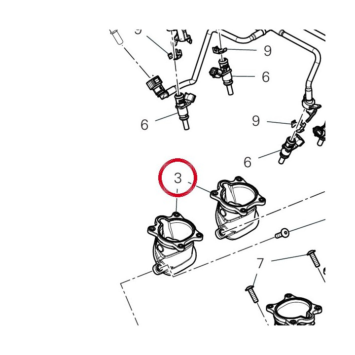 Raccord D'Admission — réf. 14011041A | Ducati Store