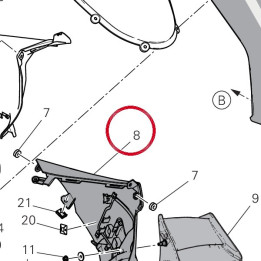 Cupolino inferiore — réf. 48115201BA | Ducati Store