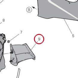 Ala sinistra 4801K811BA — réf. 4801K811BA | Ducati Store