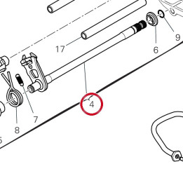 Arbre sélecteur de vitesses — réf. 18120091A | Ducati Store