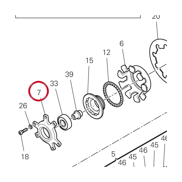 Disque de poussee embrayage — réf. 19410781A | Ducati Store