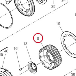 Mozzo centrale 19611122A — réf. 19611122A | Ducati Store