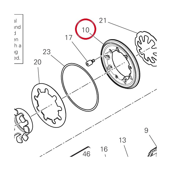 Mozzo anteriore 19611131A — réf. 19611131A | Ducati Store
