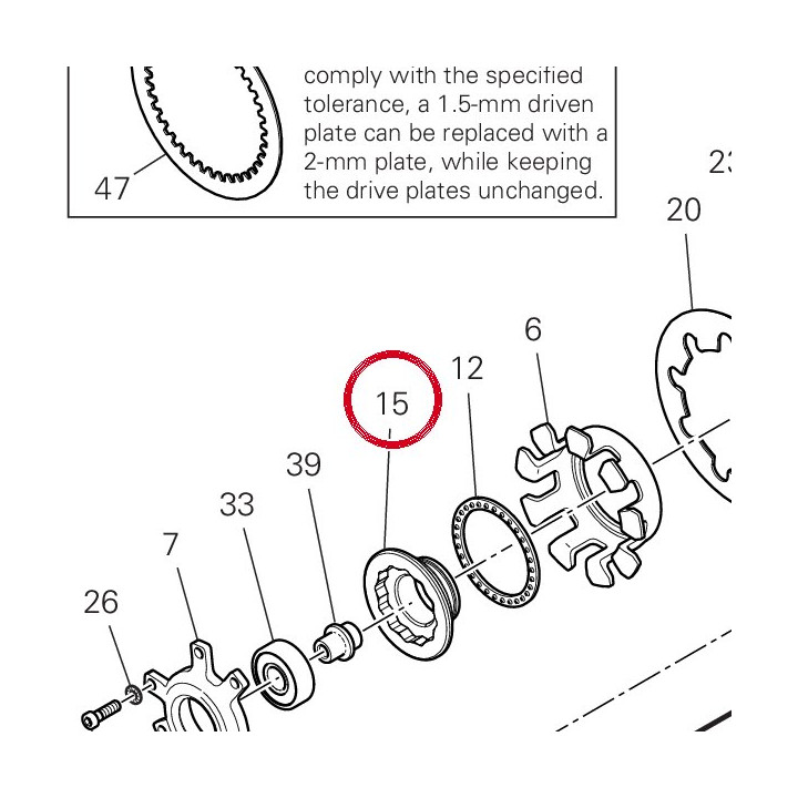 Écrou, special 75012581A — réf. 75012581A | Ducati Store