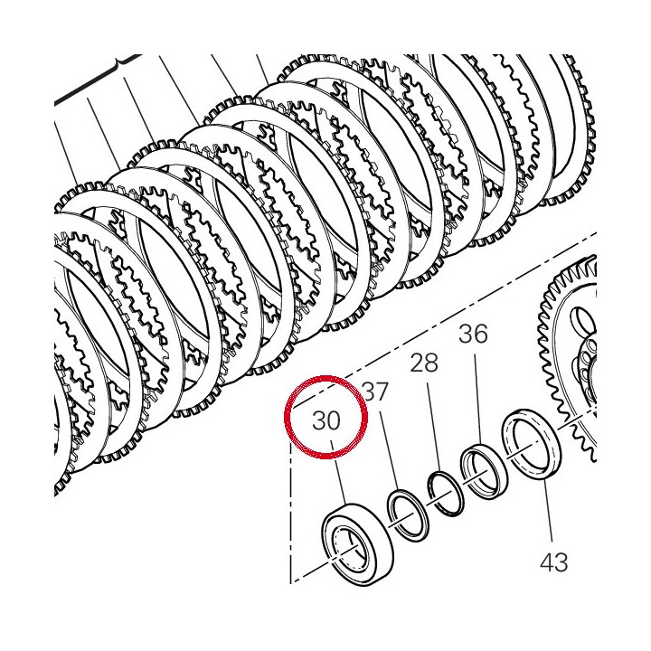Roulement à billes 70242091B — réf. 70242091B | Ducati Store