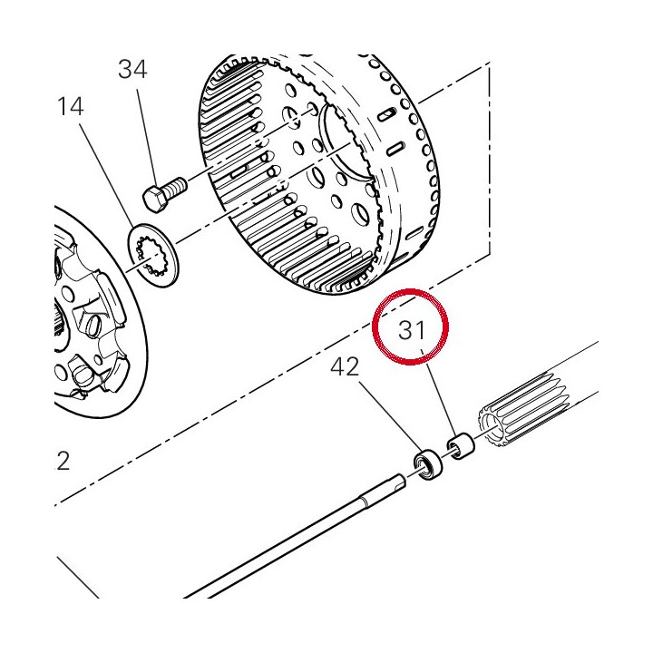 Roulement à aiguilles — réf. 70250441A | Ducati Store