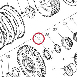 Roulement 25X47X12 70250511A — réf. 70250511A | Ducati Store