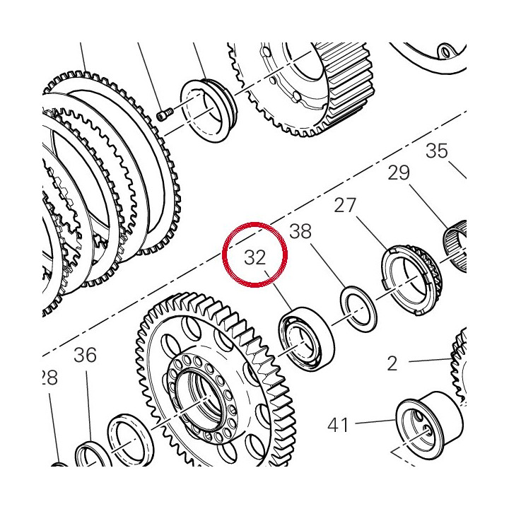 Roulement 25X47X12 70250511A — réf. 70250511A | Ducati Store