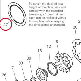 Disque mene epaisseur 2 — réf. 19014791A | Ducati Store