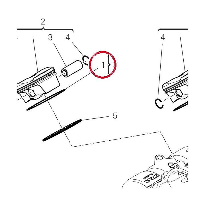 Bague piston supérieur — réf. 12113682A | Ducati Store