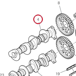 Arbre À cames admission — réf. 14816551A | Ducati Store