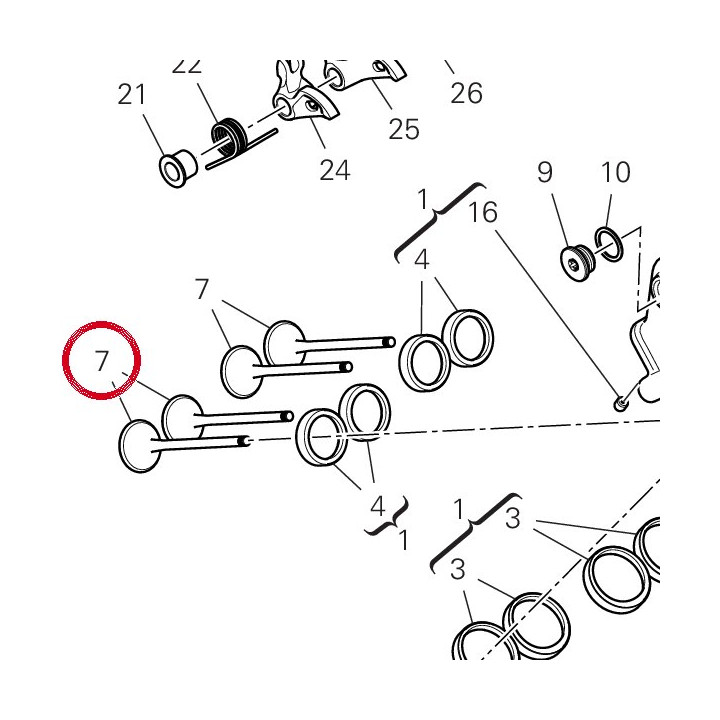 Soupape dechappement — réf. 21111202A | Ducati Store