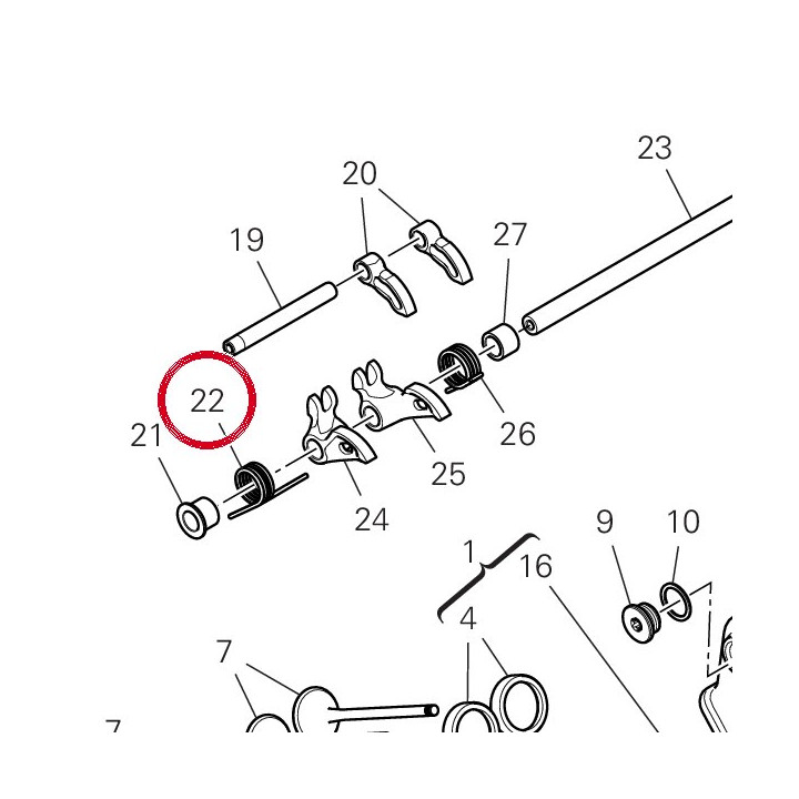 Ressort retour soupape — réf. 79916091D | Ducati Store