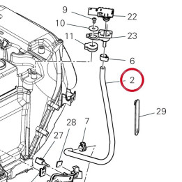 Tuyau avant droit 93513111A — réf. 93513111A | Ducati Store