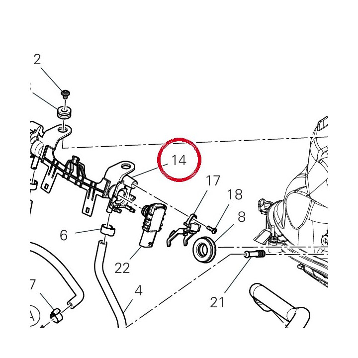 Support sonde pression — réf. 81418362A | Ducati Store