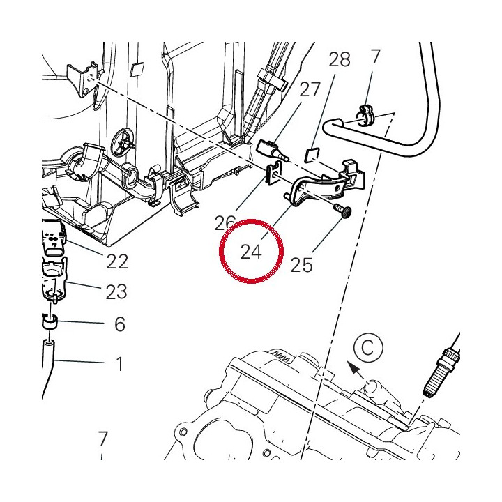 Equerre câblage 83013721A — réf. 83013721A | Ducati Store
