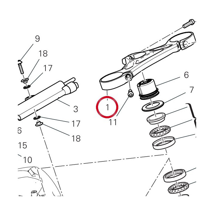 Tête de direction — réf. 34112401AA | Ducati Store