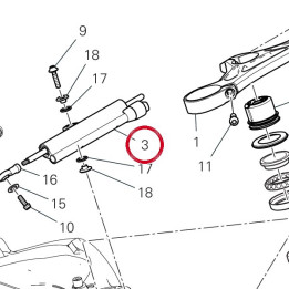 Amortisseur de direction — réf. 36420132AA | Ducati Store