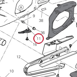 Aileron Cache-Chaîne — réf. 44610771AA | Ducati Store