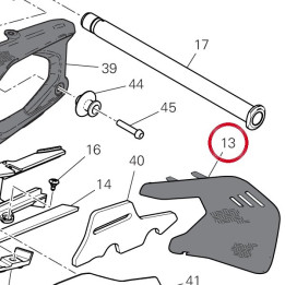 Carb. swingarm boot prot. — réf. 4601S561BA | Ducati Store