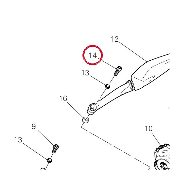 Vis tcei M8X40 77151293BA — réf. 77151293BA | Ducati Store