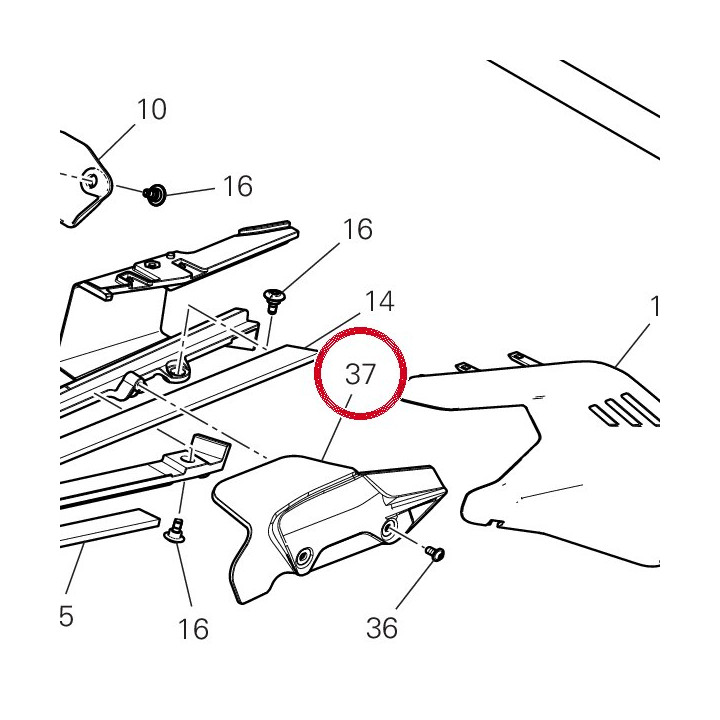 Cache-Chaine 44610791A — réf. 44610791A | Ducati Store