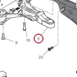 Semiguscio inf. portatarga — réf. 97111861A | Ducati Store